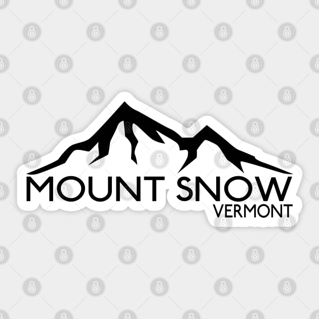 Skiing Mount Snow Vermont Ski Sticker by heybert00